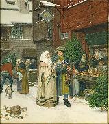 georg von rosen The Christmas Fair oil painting artist